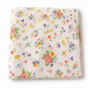 VTG Cotton Blend Twin Fitted Sheet Floral Country Home Cottage 39x79” Mattress
